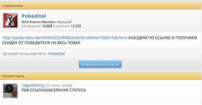 Жалоба Сообщение профиля для Pobeditel  Будукачком! - Tor Browser.jpg